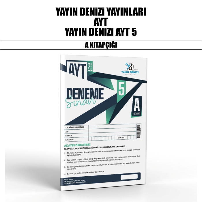 YDENİZİ YKS AYT DENEME SINAVI 5-A - 25-26